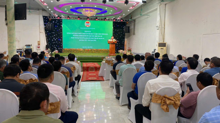 Lào Cai: Nâng cao nhận thức phát triển kinh tế tập thể, HTX cho cán bộ, hội viên nông dân