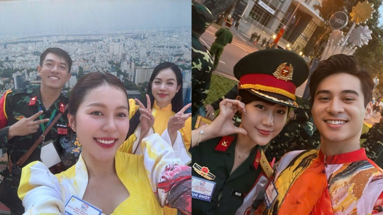 Hoa hậu Thanh Thủy, Nam vương Tuấn Ngọc chia sẻ xúc động sau tổng duyệt diễu binh, diễu hành mừng đại lễ 30/4