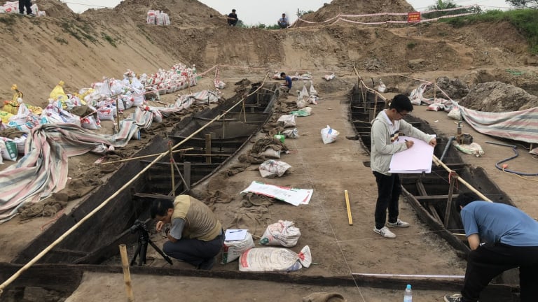 Tỉnh Bắc Ninh đề xuất được giữ nguyên trạng tại chỗ chiếc thuyền cổ khổng lồ 