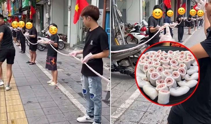 Hà Nội: Kiểm tra cơ sở “khoe” lòng se điếu dài 40m trên mạng xã hội
