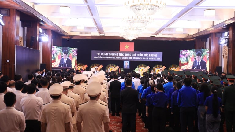 TP.HCM trang trọng tổ chức lễ truy điệu nguyên Chủ tịch nước Trần Đức Lương