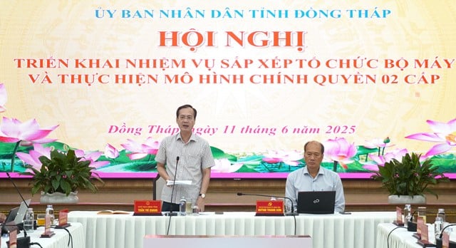 Trước giờ sáp nhập tỉnh Tiền Giang, Chủ tịch UBND tỉnh Đồng Tháp chủ trì một hội nghị quan trọng