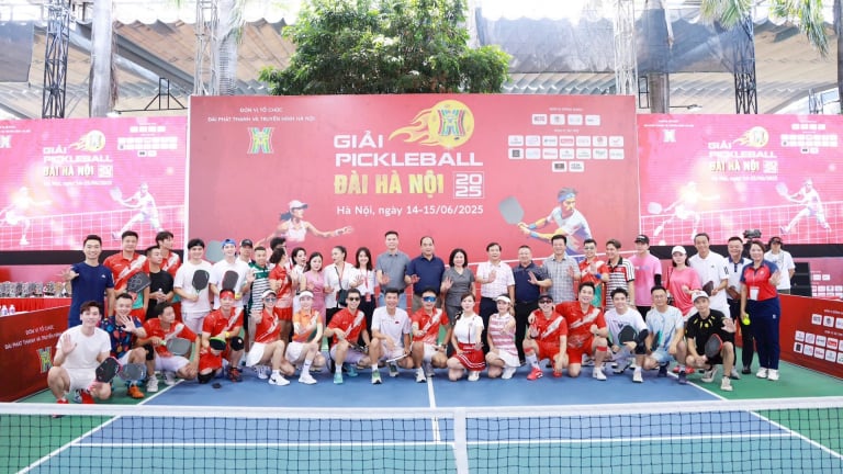 Sôi động Giải Pickleball Đài PT- TH Hà Nội 2025