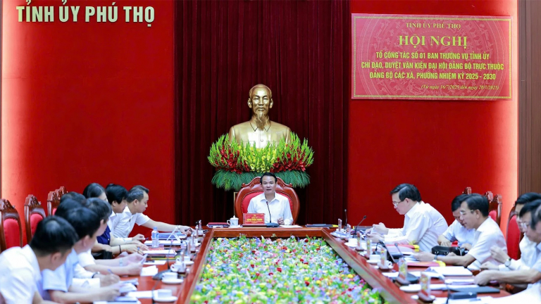 Tỉnh Phú Thọ mới sau 17 ngày sáp nhập, Bí thư Tỉnh ủy chủ trì một hội nghị quan trọng