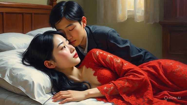 Chồng nhìn chằm chằm chiếc váy ren đỏ tôi mới mua rồi hỏi một câu khiến tôi ngớ cả người, lặng lẽ leo lên giường nằm im