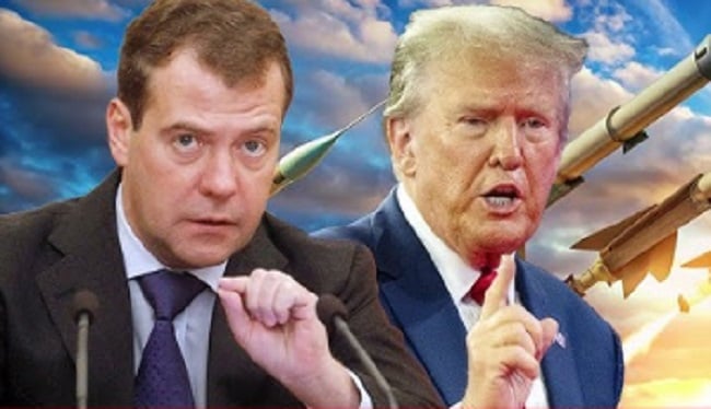 Chính khách Đức cảnh báo rợn người về màn đe dọa 'hạt nhân' giữa 2 ông Trump và Medvedev