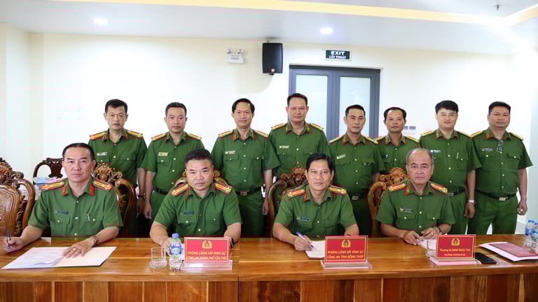 Cảnh sát hình sự 4 tỉnh miền Tây hợp tác đấu tranh với các loại tội phạm tại địa bàn giáp ranh