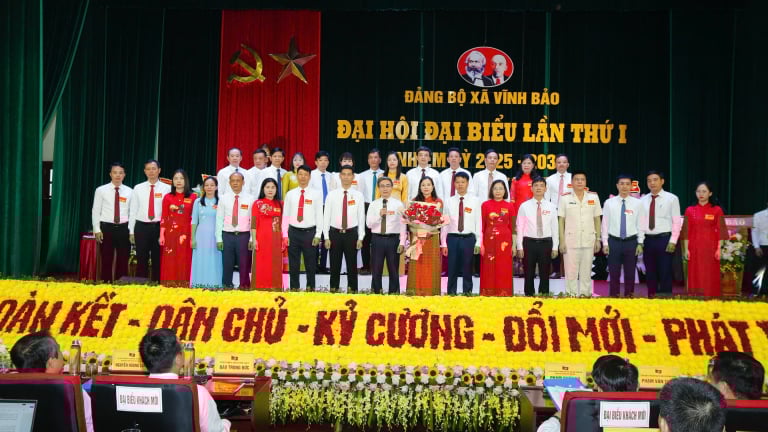 Đại hội đại biểu Đảng bộ xã Vĩnh Bảo, Hải Phòng: Đoàn kết, trí tuệ để vươn mình trong kỷ nguyên mới