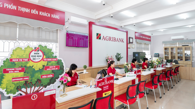 Điểm giao dịch xanh Agribank, chương trình hành động vì mục tiêu phát triển bền vững