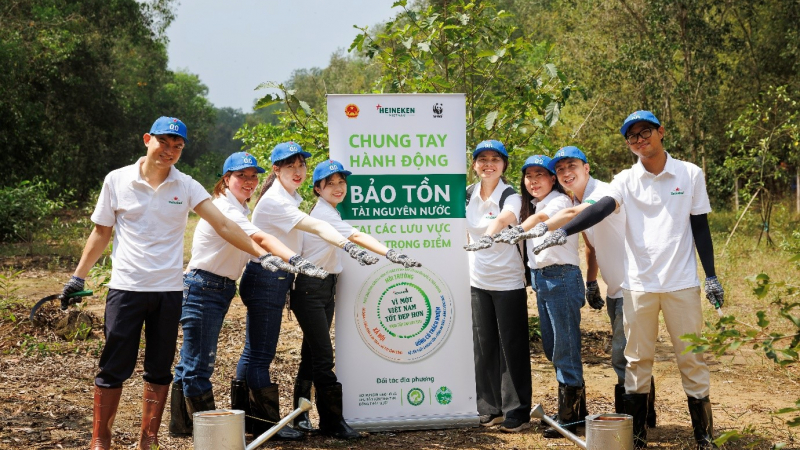HEINEKEN Việt Nam bù hoàn hơn 690 triệu lít nước cho lưu vực sông Tiền