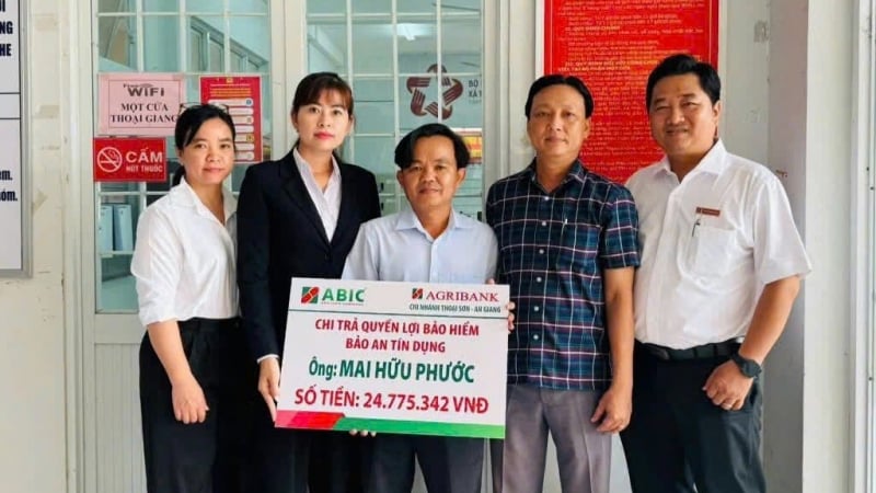 Bảo hiểm Agribank Kiên Giang chi trả quyền lợi bảo hiểm Bảo an tín dụng gần 217 triệu đồng