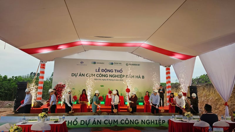Động thổ cụm công nghiệp đầu tiên của huyện Đầm Hà có tổng vốn hơn 600 tỷ đồng