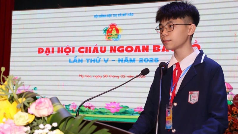 Nam sinh duy nhất của Hưng Yên nhận được giải thưởng Kim Đồng: 'Em muốn trở thành phi công'