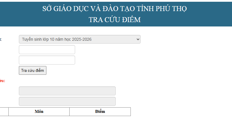 Phú Thọ công bố điểm thi vào lớp 10 năm 2025-2026, tra cứu thế nào nhanh nhất?