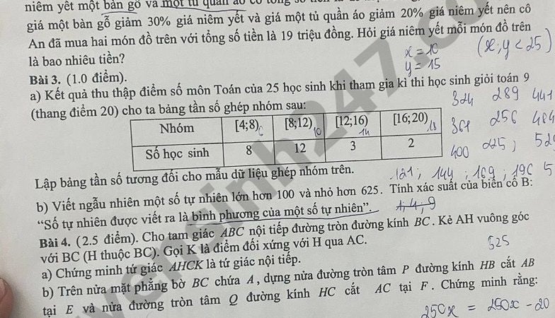 Đề thi môn Toán vào lớp 10 năm 2025 của Kiên Giang có gợi ý đáp án 