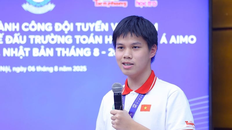 Lần đầu tiên học sinh thắng lớn tại cuộc thi Toán học Châu Á: 'Em xúc động nghe 2 tiếng Việt Nam vang lên'