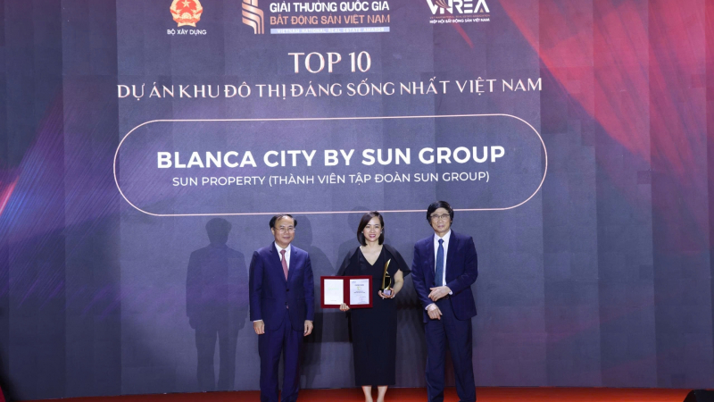 Blanca City khẳng định chất lượng với danh hiệu “dự án khu đô thị đáng sống nhất Việt Nam”