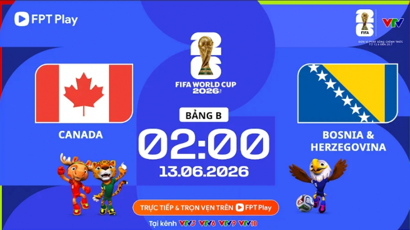 Xem trực tiếp Canada vs Bosnia trên kênh nào?