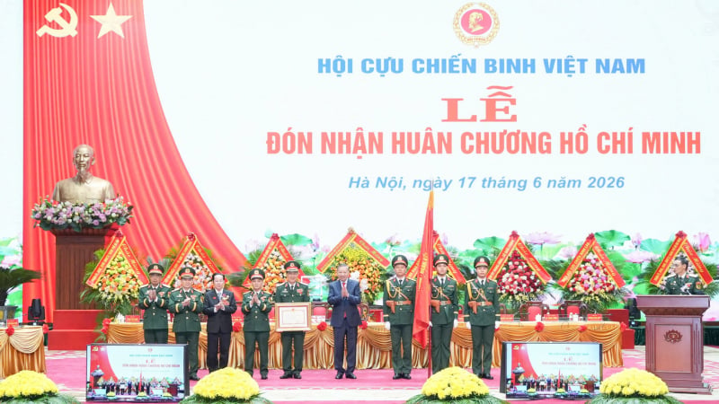Hội Cựu Chiến binh Việt Nam được trao tặng Huân chương Hồ Chí Minh