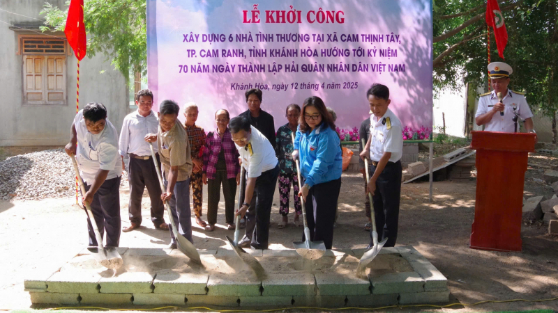 Khởi công xây dựng 6 căn nhà tình thương với trị giá trên 600 triệu đồng