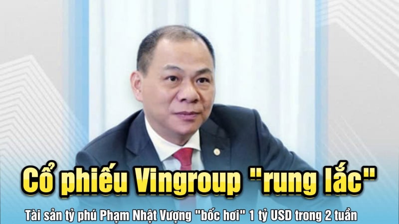 Cú rơi cổ phiếu bất động sản họ Vingroup: Chỉ số 'đỏ lửa', tỷ phú Phạm Nhật Vượng mất 1 tỷ USD