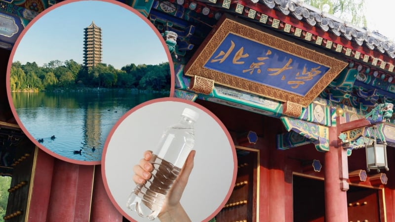 Nước hồ của Đại học Bắc Kinh đóng chai bán chạy như 'tôm tươi'