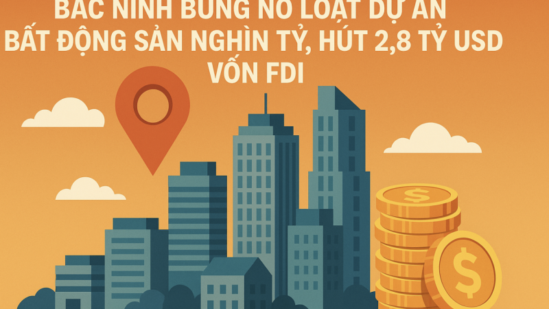 Bắc Ninh bùng nổ dự án bất động sản, hút 2,8 tỷ USD vốn FDI