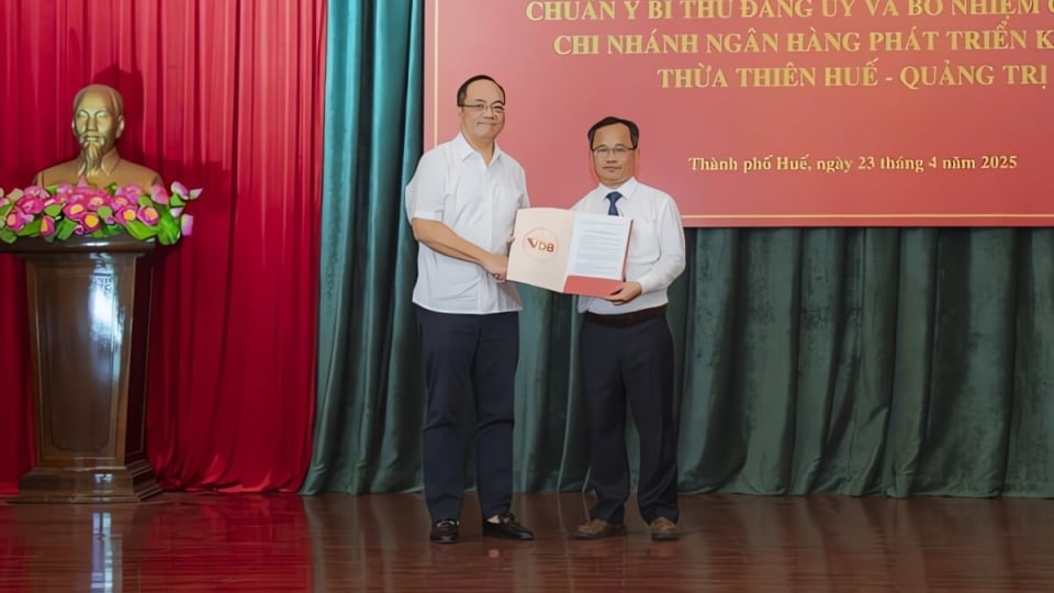 Bổ nhiệm Giám đốc Chi nhánh Ngân hàng Phát triển Việt Nam khu vực Huế - Quảng Trị  