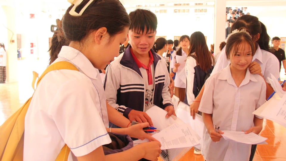 Thí sinh Sơn La bước vào cuộc đua vào lớp 10