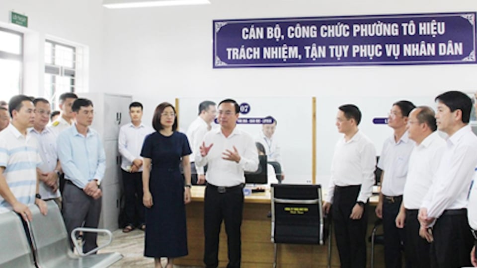 Trung tâm Phục vụ Hành chính công phường Tô Hiệu vận hành thử nghiệm