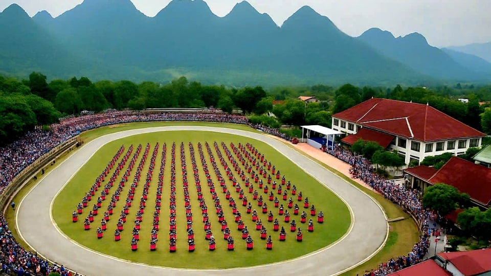 Cuối tuần này sẽ diễn ra màn múa gậy sênh tiền kỷ lục tại vòng chung kết đua ngựa Bắc Hà