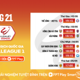 Lịch phát sóng trực tiếp vòng 21 V.League 2024/2025: Hướng về Hà Nội!
