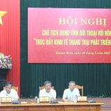 Trước khi sáp nhập tỉnh Quảng Trị, nông dân Quảng Bình tham gia đối thoại với Chủ tịch UBND tỉnh