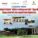 Niềm vui đến với cô trò, người dân miền Tây xứ Nghệ từ Chương trình 'Điểm trường mơ ước' và “Trao tặng sinh kế”