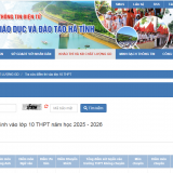 Lịch công bố điểm thi vào lớp 10 năm 2025-2026 của Hà Tĩnh
