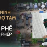 Lập chợ trái phép 'thu phế' giữa thành phố Bắc Ninh