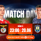 Benfica vs Auckland City (23h ngày 20/6): Chiến thắng kiểu “hủy diệt”?