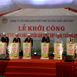 Khởi công dự án đầu tư dây chuyền sản xuất phân bón SOP siêu sạch lớn nhất Việt Nam