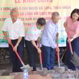 Khởi công xây dựng nhà ở cho người có công, thân nhân người có công với cách mạng
