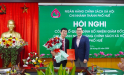 Chi nhánh Ngân hàng Chính sách xã hội TP.Huế có tân Giám đốc