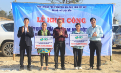Thành phố Lai Châu khởi công xoá nhà tạm, nhà dột nát cho 2 hộ dân ở xã Sùng Phài