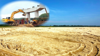 Khởi công 15 tháng nhưng mỏ cát cấp cho công trình đường trọng điểm Quảng Ngãi vẫn 'còn trên giấy'