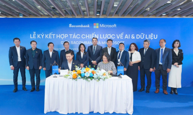 SacomBank và Microsoft Việt Nam ký hợp tác chiến lược về AI