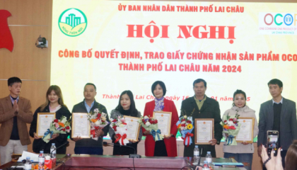 Thành phố Lai Châu công nhận 12 sản phẩm OCOP 3 sao