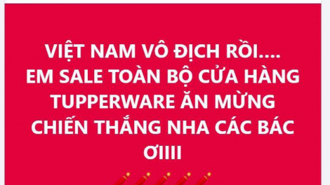 Hàng loạt cửa hàng trên Facebook đua nhau giảm giá ăn mừng đội tuyển Việt Nam vô địch ASEAN Cup 2024