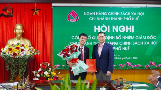 Chi nhánh Ngân hàng Chính sách xã hội TP.Huế có tân Giám đốc