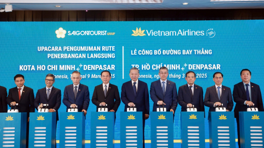 Vietnam Airlines khai thác đường bay thẳng giữa TP.HCM tới thủ phủ Bali của Indonesia