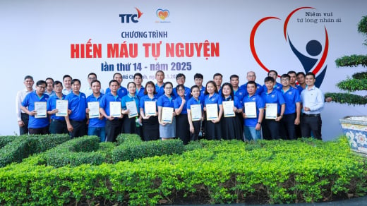 Gần 170 cán bộ nhân viên Tập đoàn TTC tham gia hiến máu tự nguyện