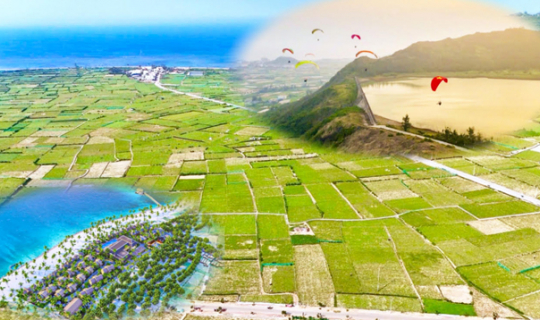 27.000m2 đất nông nghiệp được nhường chỗ làm Tổ hợp du lịch văn hóa di sản ở đảo du lịch Lý Sơn 