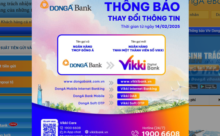 Sau khi 'về tay' HDBank, DongA Bank đổi tên thành Vikki Bank